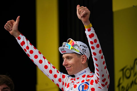 Best climber Slovenia's Tadej Pogacar